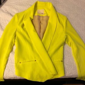 Neon yellow blazer